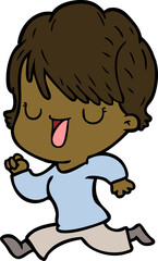 cartoon woman talking