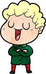 laughing cartoon man