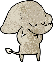 cartoon smiling elephant