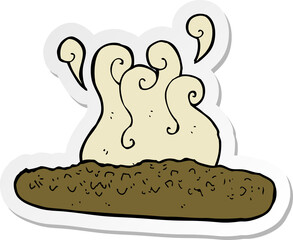 sticker of a cartoon baguette