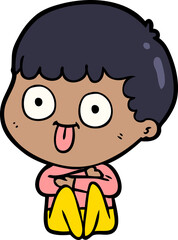cartoon man staring