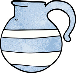 cartoon doodle of a jug
