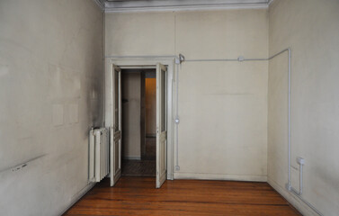 abandoned house interior