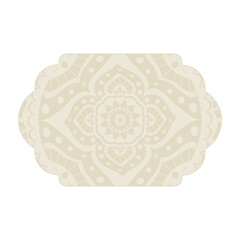 boho mandala frame, svg emblem