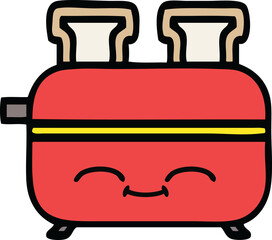 cute cartoon of a of a toaster