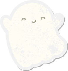 halloween ghost grunge sticker