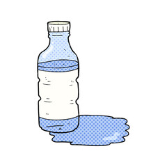 freehand drawn cartoon water bottle