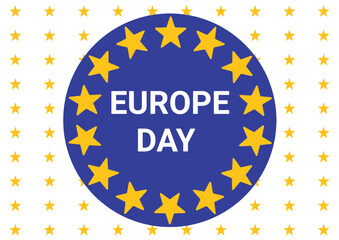 Europe Day. Suitable for greeting card, poster and banner. Vector illustration