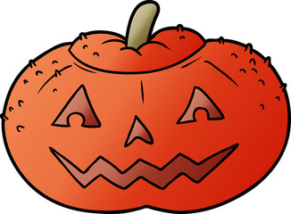 cartoon halloween pumpkin