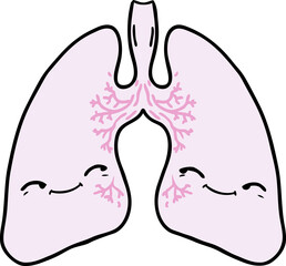 cartoon lungs