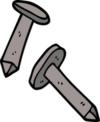 cartoon doodle nails