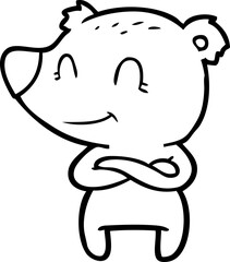 friendly bear cartoon