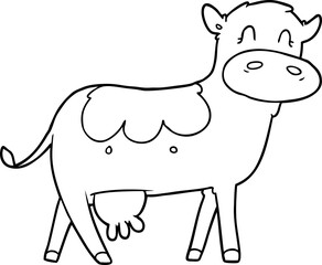 cartoon dairy cow