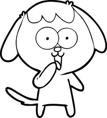 cute cartoon dog