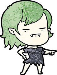 cartoon undead vampire girl