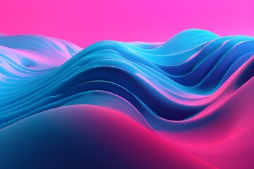 Fototapeta premium background modern futuristic graphic neon pink gradient flow red backdrop. Generative AI.