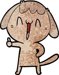 cartoon laughing dog