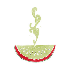 cartoon juicy squirting watermelon