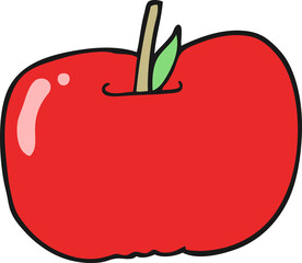 cartoon apple