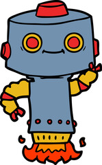 cartoon robot