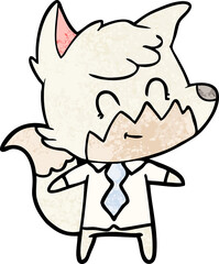 cartoon friendly fox