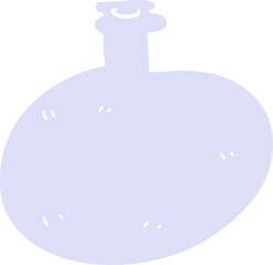 cartoon doodle of a glass bottle