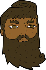 cartoon bearded man