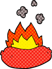 cartoon doodle sausages