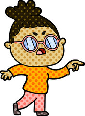 Fototapeta premium cartoon annoyed woman