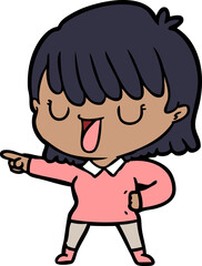 cartoon woman