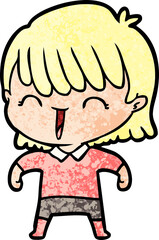 cartoon woman