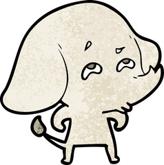 cartoon elephant remembering