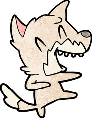 laughing fox dancing