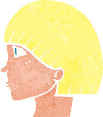 cartoon side profile face