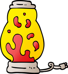 vector gradient illustration cartoon lava lamp