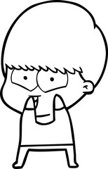 cartoon happy boy