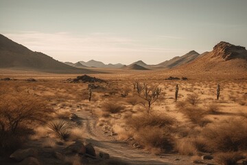 Fototapeta na wymiar Namibian scenery in Damaraland, Namibia. Generative AI
