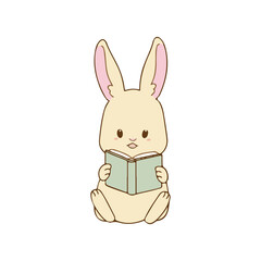 It's a cute rabbit illustration