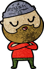 cartoon man with beard