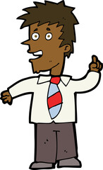 cartoon man with idea