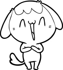 cute cartoon dog
