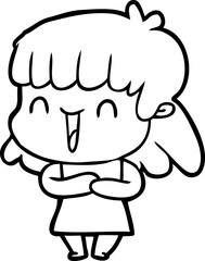 cartoon woman