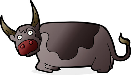 cartoon bull