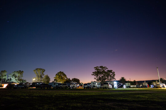 Off Grid Camping In A Caravan With Solar Panels, On A Holiday Adventure In NSW, Australia Pristine Bushland