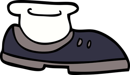 cartoon doodle shoe with sock