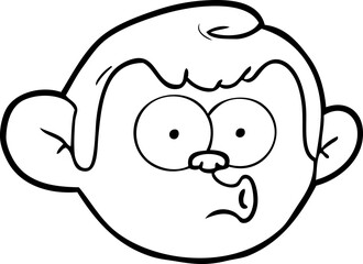 cartoon monkey face