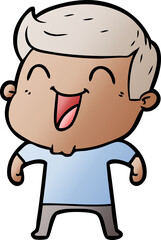 cartoon man laughing