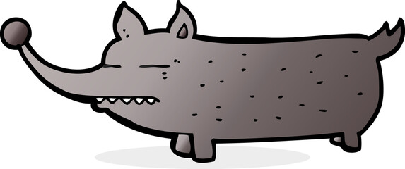 cartoon funny little dog