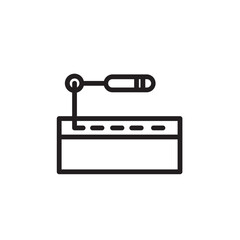 Picker Seam Sewing Outline Icon