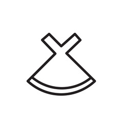 Clothing Dress Fashion Outline Icon